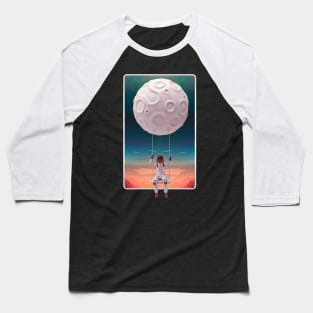 astronaut on the moon Baseball T-Shirt